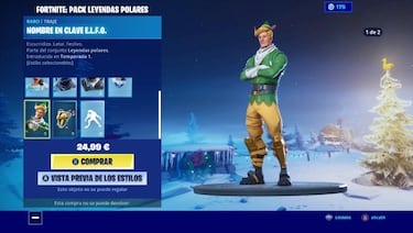 Fortnite: pack Leyendas Polares, todas las skins y accesorios