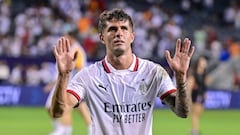 Pulisic reaparece con el Milan en la Supercopa de Italia