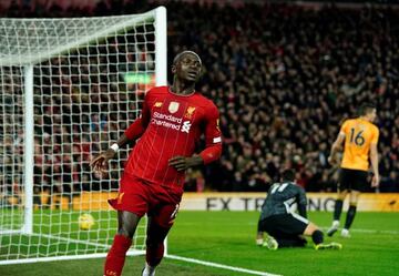 Liverpool's Sadio Mané celebrates