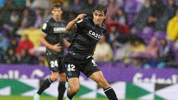 Pablo Marin en su debut en Valladolid con la Real