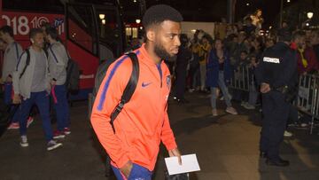 Lemar, a su llegada a Bilbao.