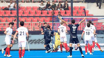 Argentina logra empatarle a Francia en la última y es segunda del grupo del Mundial de Hockey en India