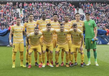 Girona's starting line-ups.