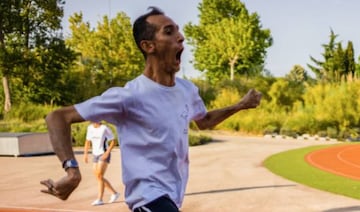 Alex Roca, durante un entrenamiento.