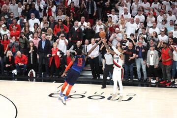 Portland Trail Blazers vencieron a Oklahoma City Thunder en los Playoffs de la NBA