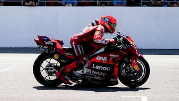 Marc M¨¢rquez durante los test de pretemporada de MotoGP en Tailandia.