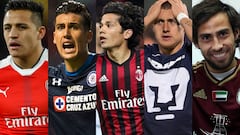 Los 5 chilenos que podrían cambiar de club en el exterior