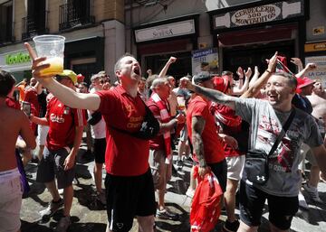 Ambiente de Champions en las calles de Madrid