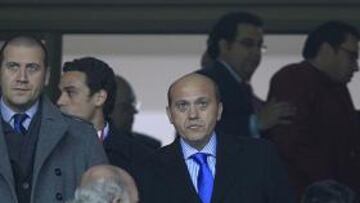 <b>PASO AL FRENTE. </b>José María del Nido, en el palco del Sánchez Pizjuán, posee el control de más del 40 por ciento del accionariado.