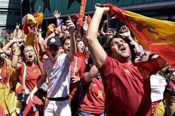 Aficionados en Madrid. 