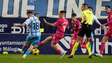 Momento en que Dani Sánchez anota el gol