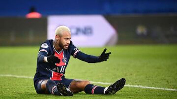 Neymar, desesperado.