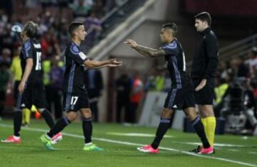 Lucas Vázquez fue sustituido por Mariano.


