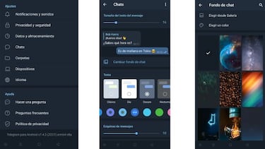 Trucos Telegram: cómo cambiar el fondo del chat