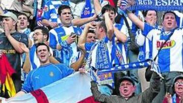 La afición del Espanyol.