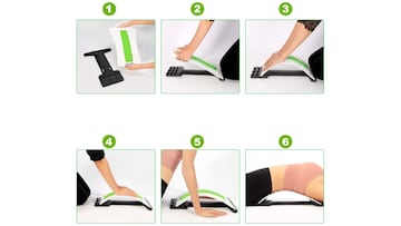 Esta máquina para estirar la espalda es muy fácil de usar.