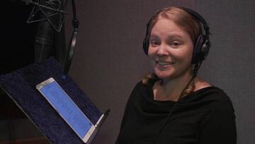 Melissa Hutchison en un estudio de grabación.