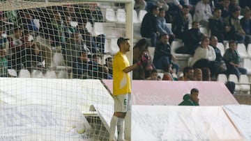 Luso, de portero contra el Leganés en 2016