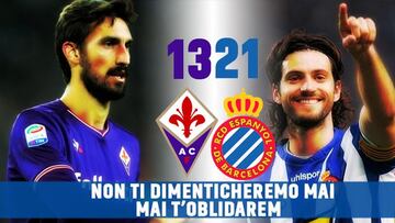 Davide Astori y Dani Jarque, capitanes eternos de Fiorentina y Espanyol.