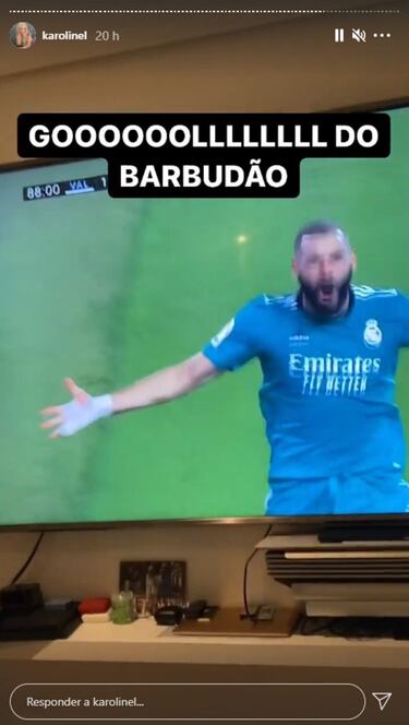 El mote con el que Karoline Lima, la novia de Militao, llama a Benzema