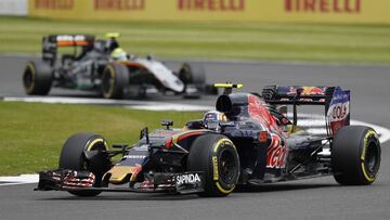 Carlos Sainz durante el GP Gran Bretaña 2016.