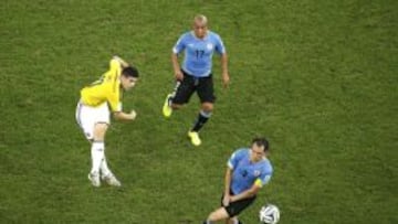 La volea de James a Uruguay, mejor gol del Mundial