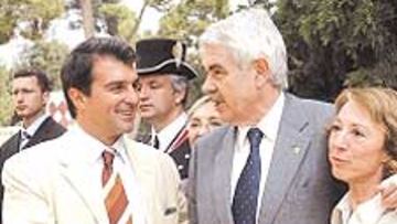 <b>DE ACUERDO. </b>Laporta y Maragall, por el Estatut catalán.