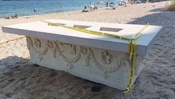 La surrealista mesa de un bar: tiene 1.700 años de antiguedad