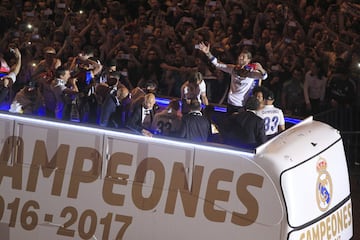 Las imágenes de la celebración del Real Madrid en Cibeles