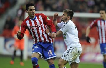 En 2015 durante un partido entre el Sporting y el Albacete. Portu jugador del Albacete, agrede a Isma López del Sporting