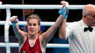 La boxeadora española Laura Fuertes, clasificada para París 2024.