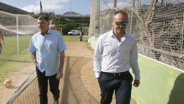 Luis Helguera en las instalaciones de la UD Las Palmas. 