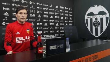 Marcelino, en sala de prensa.