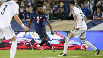 Lemar, con Francia, ante Bosnia.