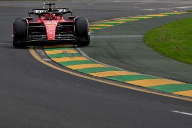 Charles Leclerc durante la carrera del Gran Premio de Australia de Fórmula 1.