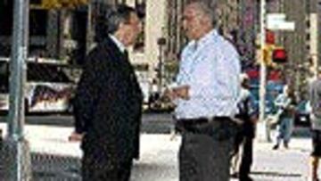 Florentino durante la entrevista en Nueva York: "Seguiremos con atención los acontecimientos sobre Ronaldo"