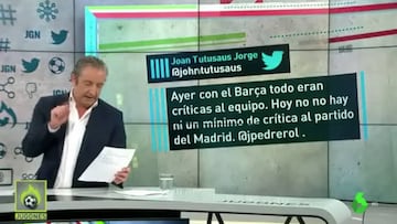 Acusan a Pedrerol de ser condescendiente con el Madrid y pega un zasca de los que no se olvidan