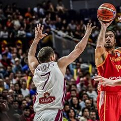 Resumen y resultado del España - Letonia (85-82): Colom salvó de la debacle en los últimos segundos