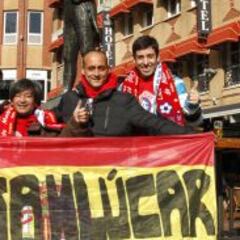 Eindhoven ya está tomada por aficionados del Atlético