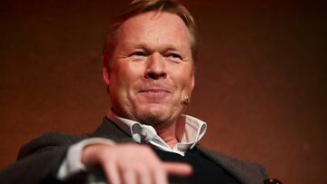 Ronald Koeman, en un acto homenaje a Johan Cruyff.