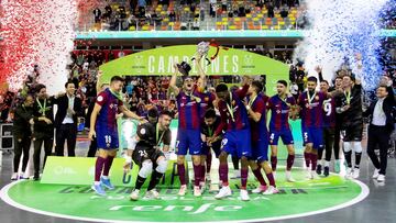 El Barcelona campeón de la Copa de España.
