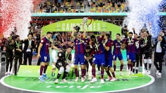 El Barcelona campeón de la Copa de España.
