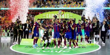 El Barcelona campeón de la Copa de España.