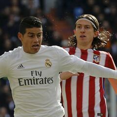 Filipe Luís: ¿James en el Atlético? Un espectáculo