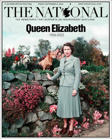 Las portadas de los diarios tras el fallecimiento de Isabel II