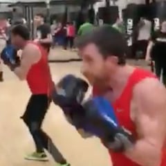 Pablo Motos, a golpes para estar en forma