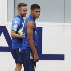 Germán Valera, única ausencia en el primer entrenamiento de Mouriño