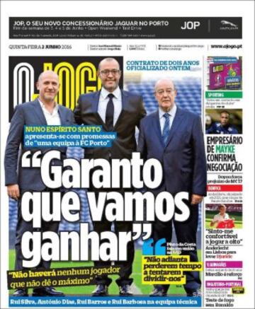 Portadas de la prensa mundial