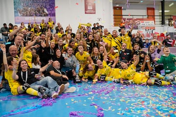 La euforia se desató en el Pabellón del Sotet, en Fraga.