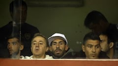 Tevez, en el palco del Ducó